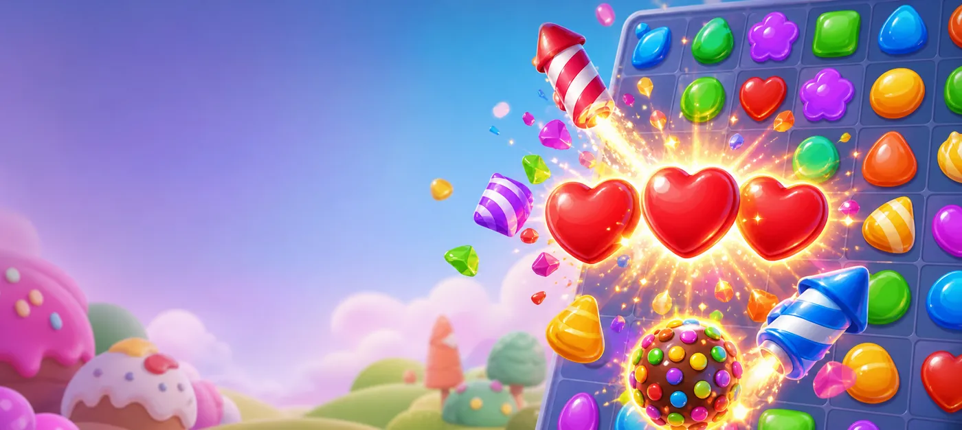 Free online match 3 games on H5Joy including candy, fruit, connect, tile games