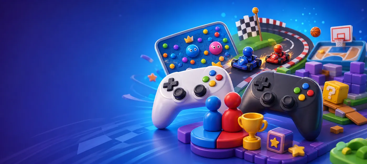 Free online multiplayer games on H5Joy including two player, .io, battle, racing games