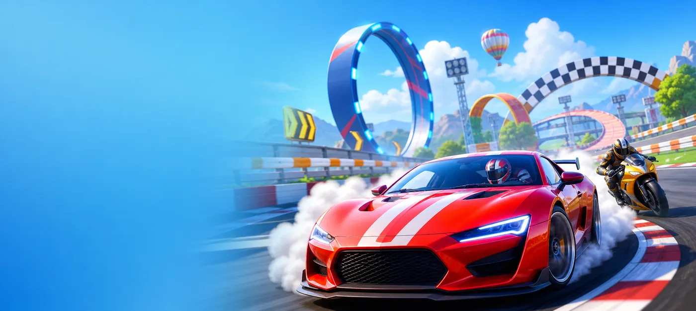 Free online racing games on H5Joy including car, bike, drift, stunt games